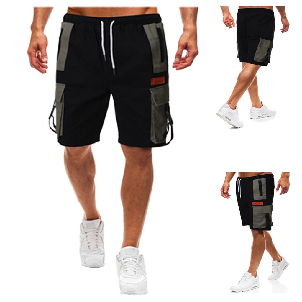 

Summer New European And American Mens Multi-pocket Casual Plaid Five-point Short