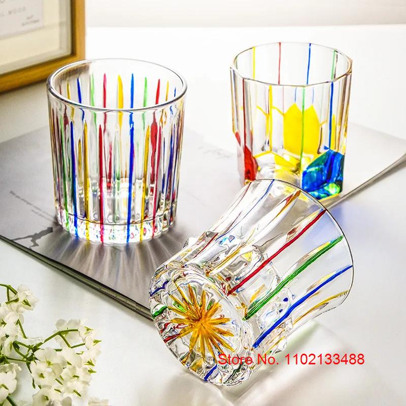Kolorowa obracająca się szklanka do whisky Niemiecki design Kryształowa szklanka do wina Redukcja stresu Pofalowana szklanka do brandy Szklanka do whisky Szklanka do degustacji Kufel do piwa