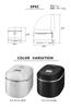 city Rinnai Gas rice cooker for city gas Matte white Direct fire Takumi city gas go sho [For gas] RR-100MTT (MW) [For 12A/13A] 1.98L (1 - 1.1 cooking)