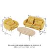 Miniature Wooden Sofa BJD Dollhouse 1/12 1/8 Scale Double Seater Furniture Decor Toy Collectors