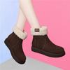 Snow boots women's new winter fluffy versatile thick-soled piled thickened warm cotton shoes non-slip cigarette tube winter boots