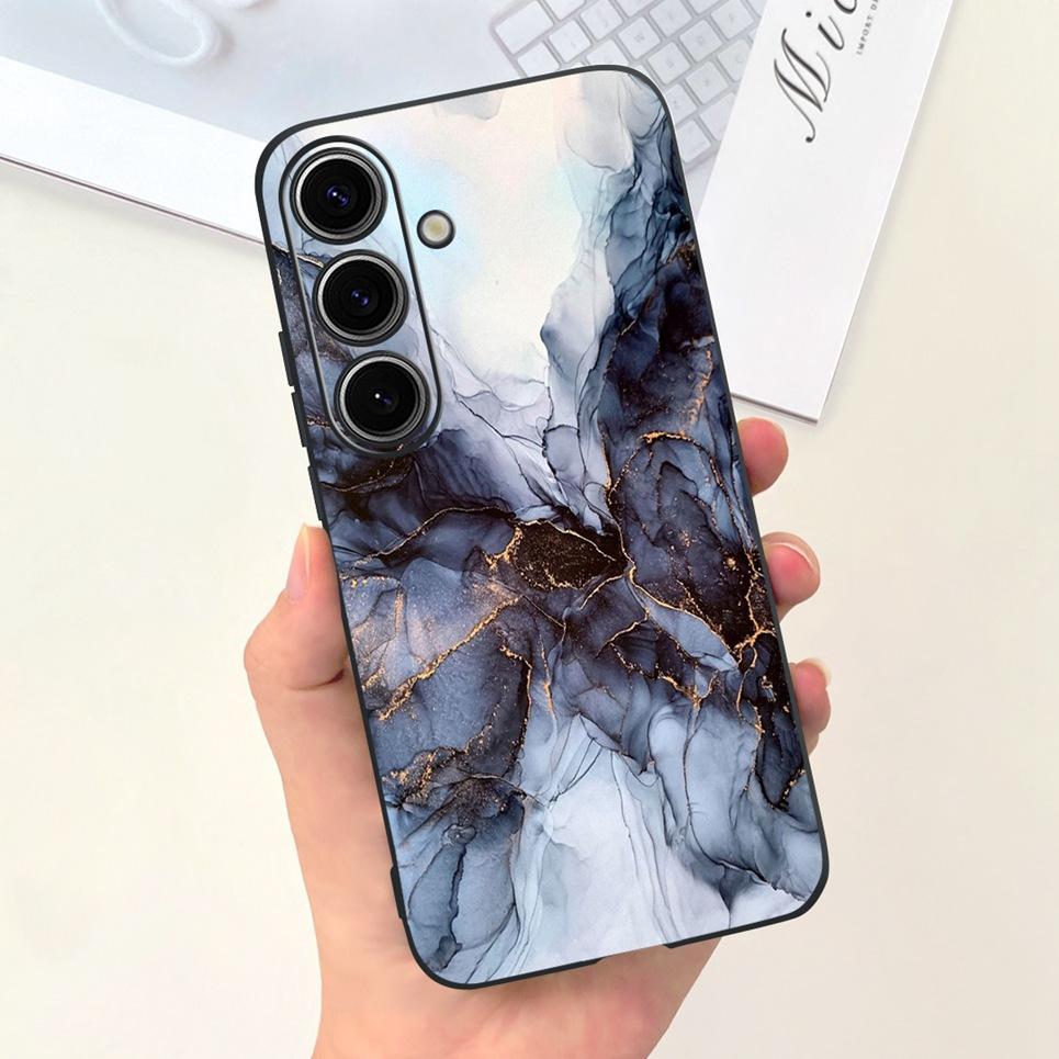 For Samsung S24 Ultra S24 Plus Case For Samsung Galaxy S24 A24+ Phone Cover Cute Cat Moon Night Cow Soft Silicone Case Coque Bag