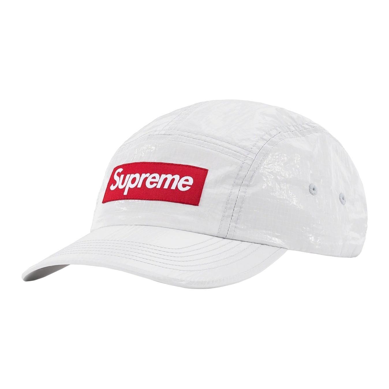 Supreme Gloss Ripstop Camp Cap `White`