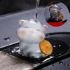 Handmade Colorable Tea Pet Figurines Desktops Animal Ornament  Can Raise Fortune