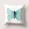 Home Decor Colorful Watercolor Butterflies Pillow Cover Pattern Cushion Cover Suitable For Sofa Bedroom Car Pillow Cover