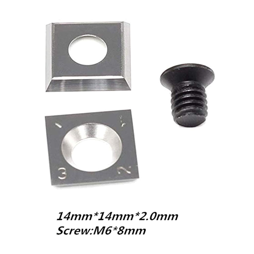 5Pcs Turning Carbide Cutter Inserts Square Diamond Round Shape Combination Set For Wood Turning Working Lathe Tool