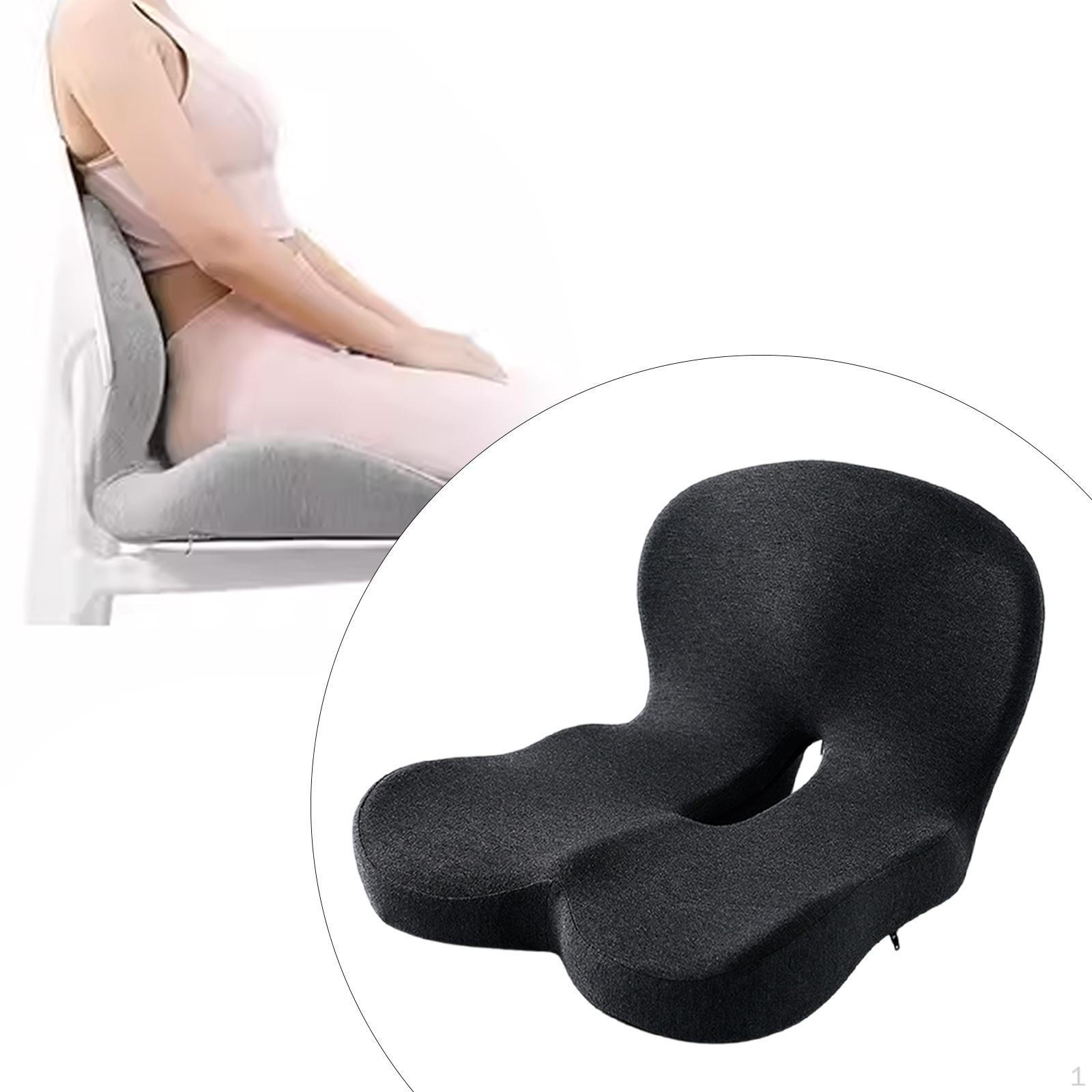 

Подушка для стула для комфорта, поддержки копчика и спинки для офисных игр