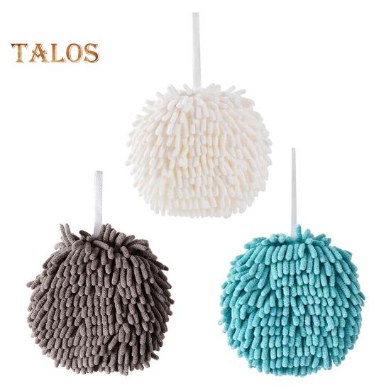 

3 шт. Полотенце для рук из синели с подвесным шнурком, хорошо впитывает воду, компактный дизайн, сверхтонкое волокно, утолщенное, многоразовое, для уборки кухни и ванной комнаты A Sets