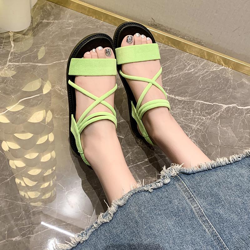Fashion Women's Fashion Trend Non-slip Wear Comfortable Soft Soled School Beach Flat Sandals
