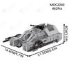 Interstellar Movie Floating Tank MOC Building Blocks DIY Imperial Military Armored Fighting Vehicle Model Assembly Toys For Kids