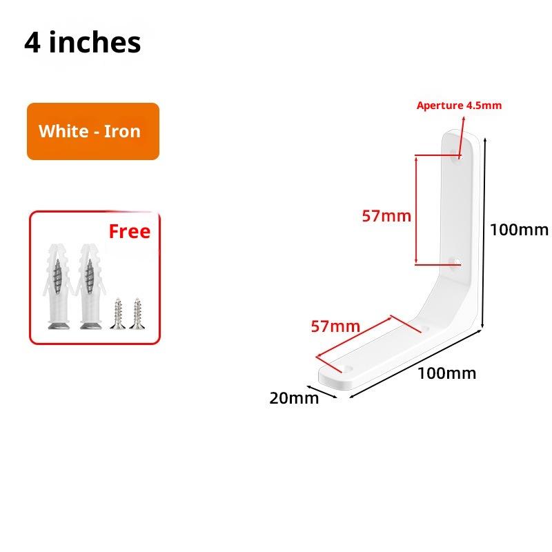 1PC Angle Brackets Industrial Floating L Shelf Bracket Thick Heavy Duty Wall Mounted Shelf