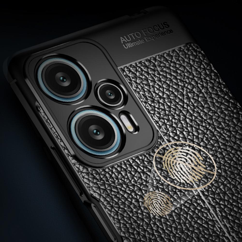 Pro Xiaomi Redmi Note 12 Turbo/Poco F5 5G Flexibilní TPU Kryt na telefon Textura liči Ochranné pouzdro na telefon