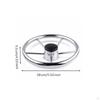 Chrome-Finished Five-Spoke Steering Wheel 11-Inch Boat Polished