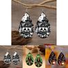Halloween Themed Horror Skull Pumpkin Pattern Women Earrings For Men And Women Festival Accessory