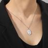 Religious Virgin Mary Pendant Necklace for Women Stainless Steel Mother of Jesus Necklaces Catholic Blessed Jewelry Gift