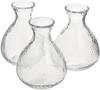 Edo Glass Kamakura Sake Bottle Set of 3 Heat-resistant (KK-6138/3)