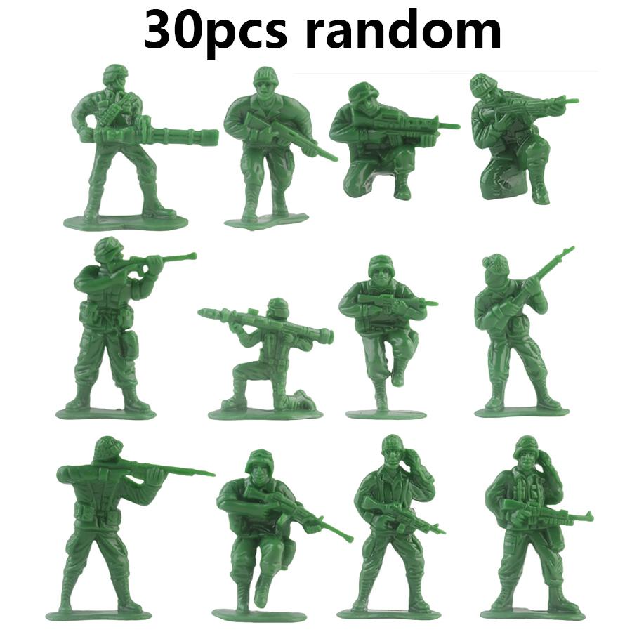 

30/48pcs 5cm Military Soldier Miniature Figures Highly Detailed Plastic Army Model Set for Collectors Diorama Displays JXB