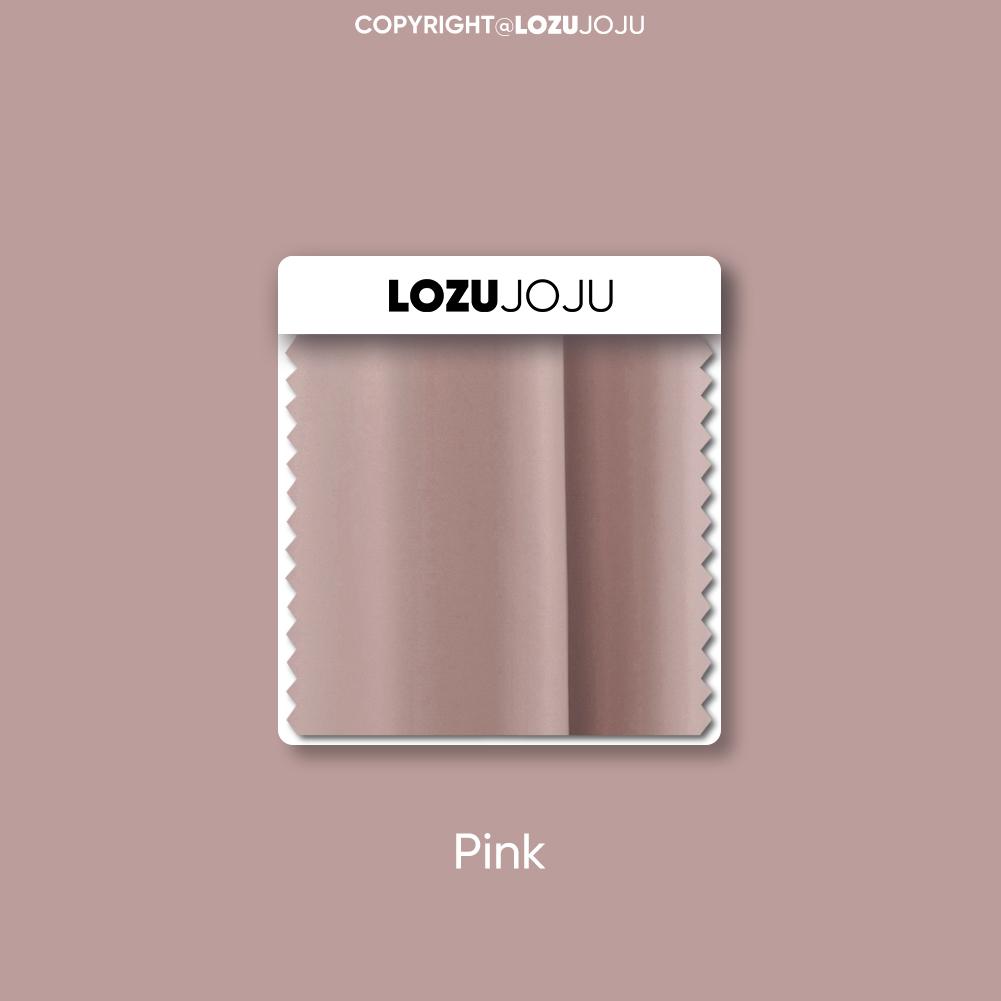 

1PC LOZUJOJU 70-80% затемнення, однотонні затемнені штори з гофрованими краями для вітальні, спальні, прикраси будинку W100cm x L260cm рожевий