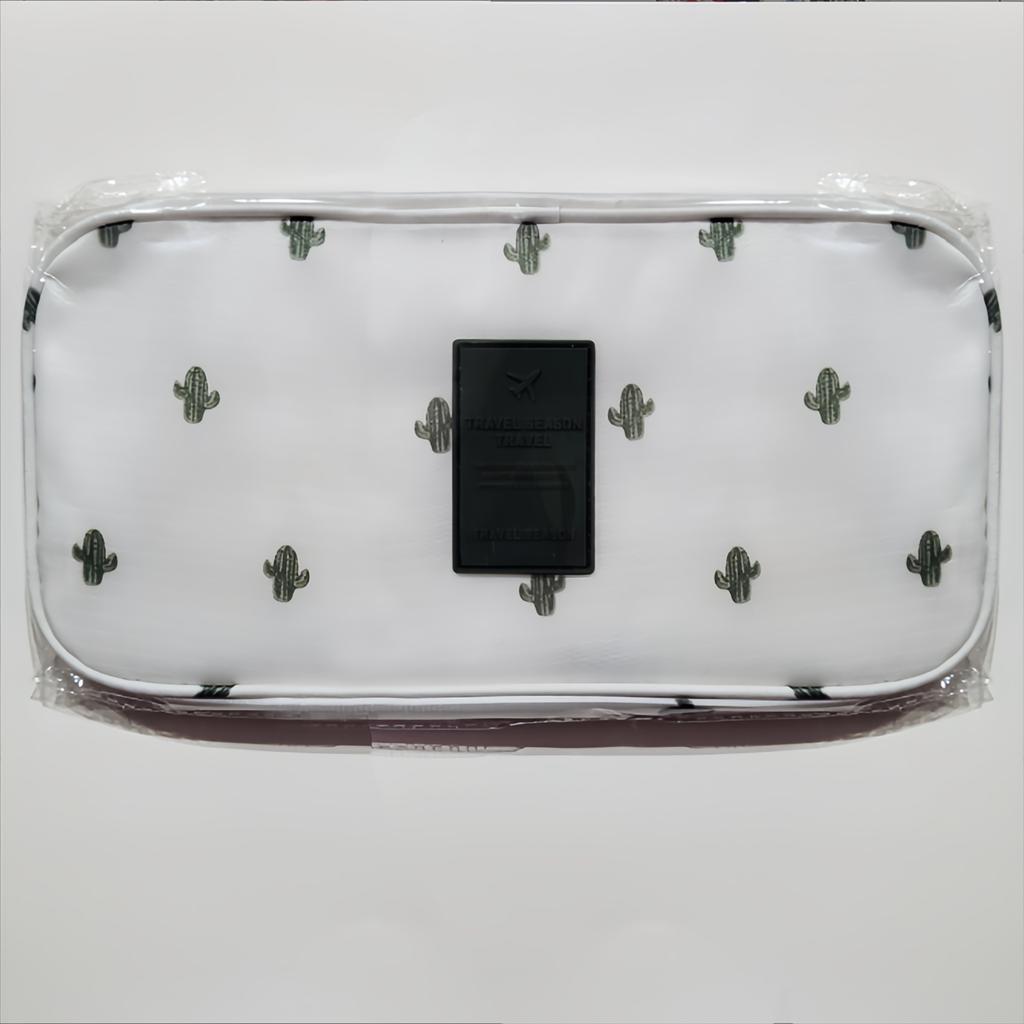 Travel Underwear Storage Bag - Categorized Organizing Bag with Wrinkle-Proof Dividers (Portable Panty Bag)-tan