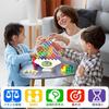 3D Blocks Japanese Cards 64 Pieces Balance Game Educational Toy (Square)