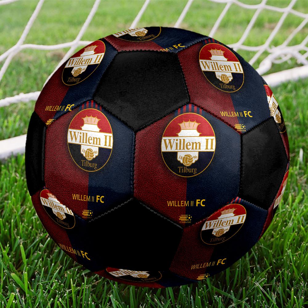 SIZE 5 Willem II Soccer Ball Colorful All Ages Machine Stitched PVC Competition Ready Durable High-Bounce