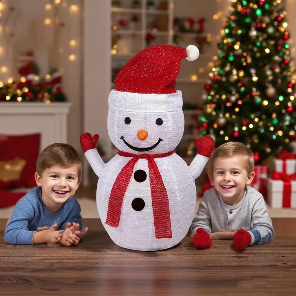 Lighted Snowman Christmas Yard Decorations For Indoor Outdoor Xmas Garden Front Porch Patio Holiday Decor Display