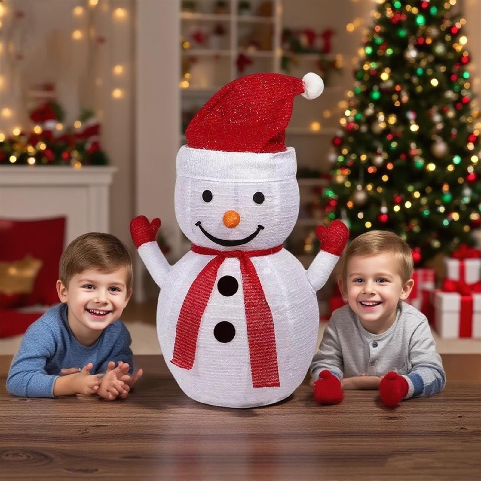 

Lighted Snowman Christmas Yard Decorations For Indoor Outdoor Xmas Garden Front Porch Patio Holiday Decor Display One Size