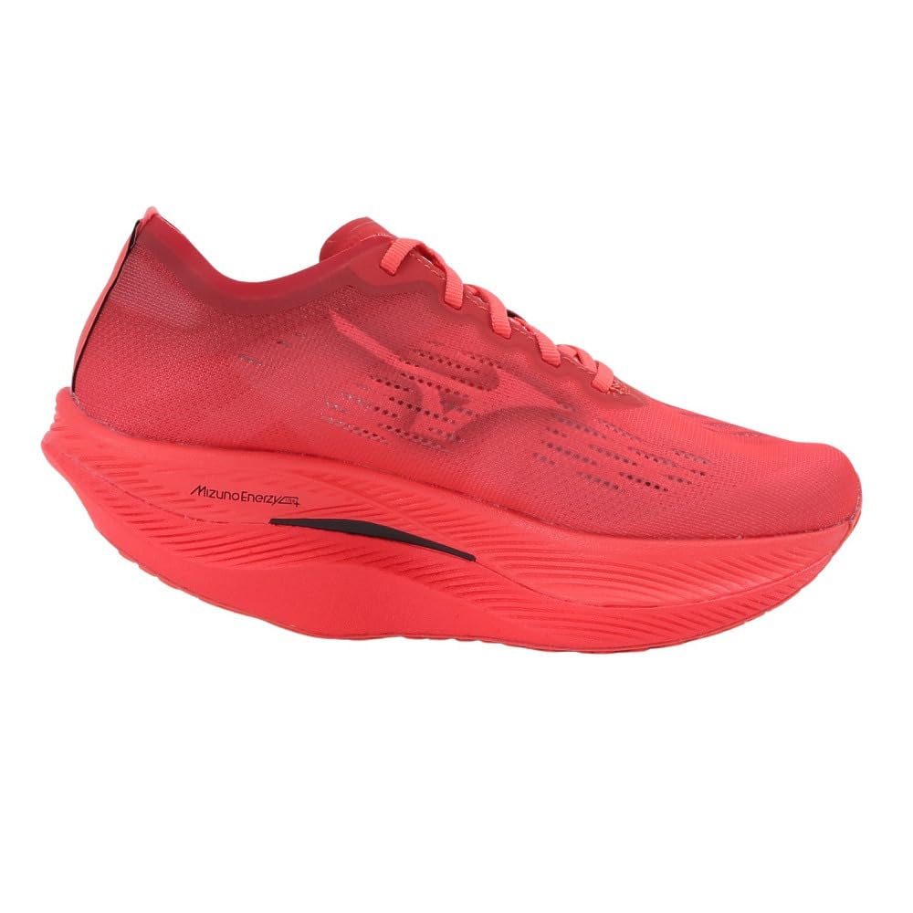 Mizuno Wave Rebellion Pro 2 Track Lightweight and Resilient for and Size 2E Shoes, Jogging, Marathons, Training, Ekiden, Red/Black, 23.0 Cm,