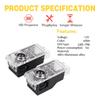2Pcs LED Car Door Logo Projector Lamp Welcome Light Accessories For BMW M Emblem E46 E36 E34 F10 E90 F30 E60 F30 E53 E30 E92 E87 GR4
