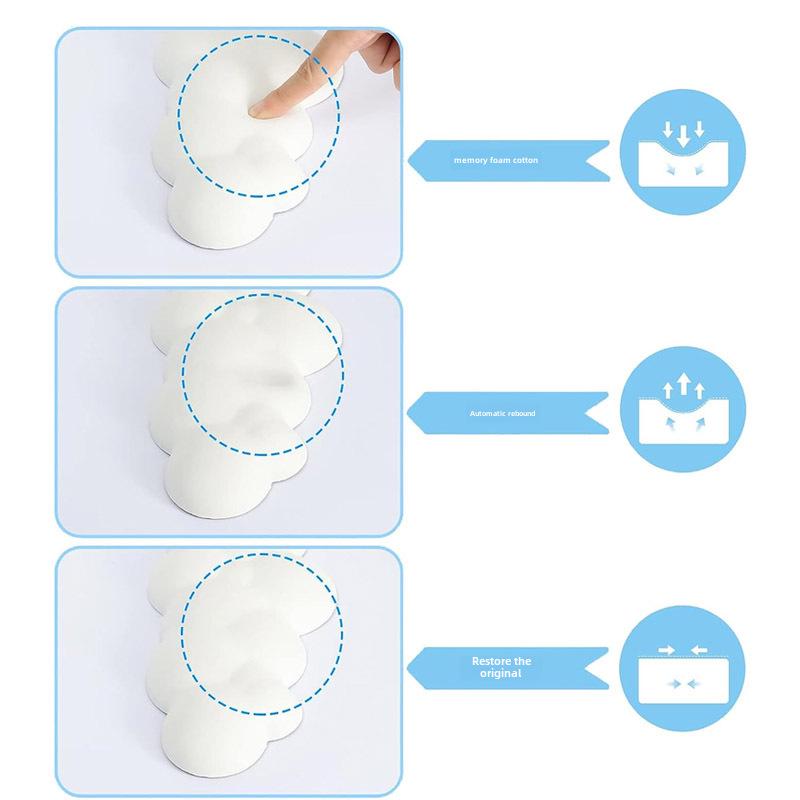 Vendita Calda Supporto da Polso in Memory Foam a Tinta Unita per Tastiera per Digitazione su Desktop