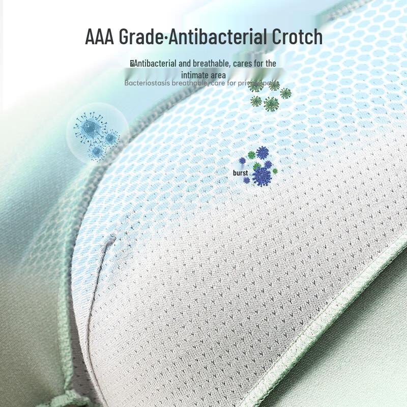 Langsha Men's Breathable Cotton Boxer Briefs 4-Pack