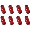 APSMOTIV 4 Pieces 4.5 Inch Trailer Marker Lights LED 24V Trailer Side Marker Light Square Running Lights for Truck RV Exterior Accessories (Red)