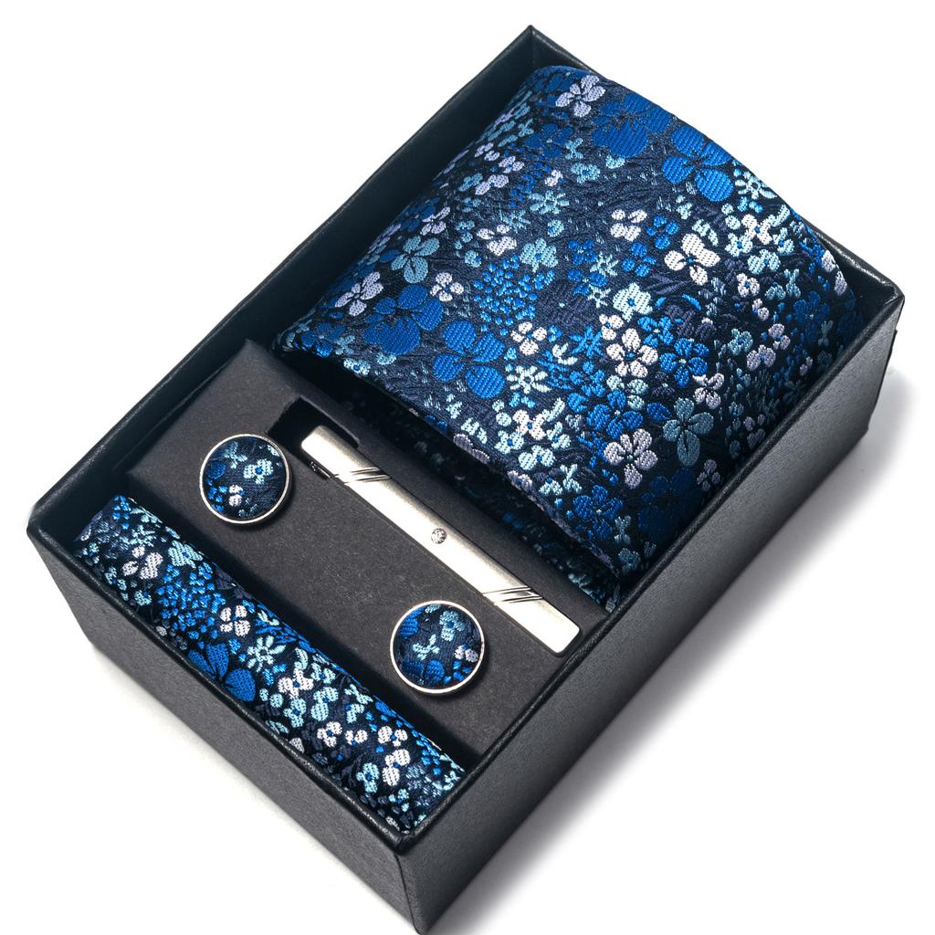 1200-Pin Men'S Tie Net Color Gift Box Tie Set Group Business Dress Wedding Tie Factory