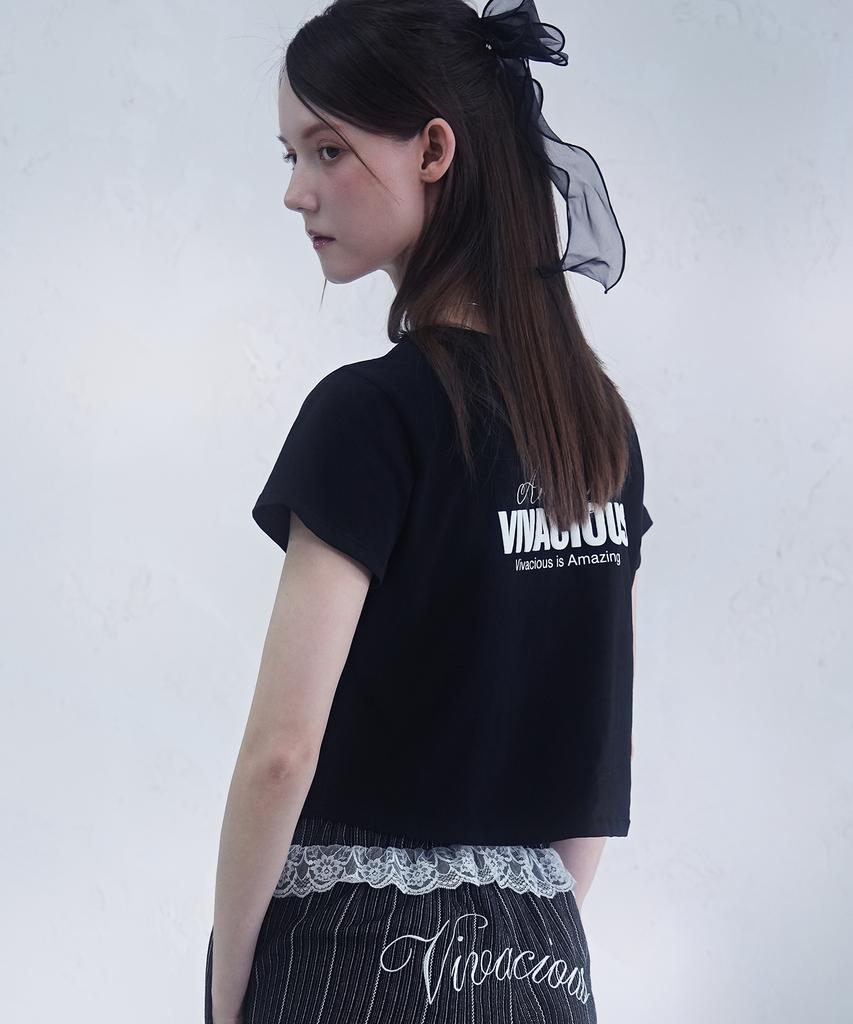VIVACIOUS Adia Crop Tee White