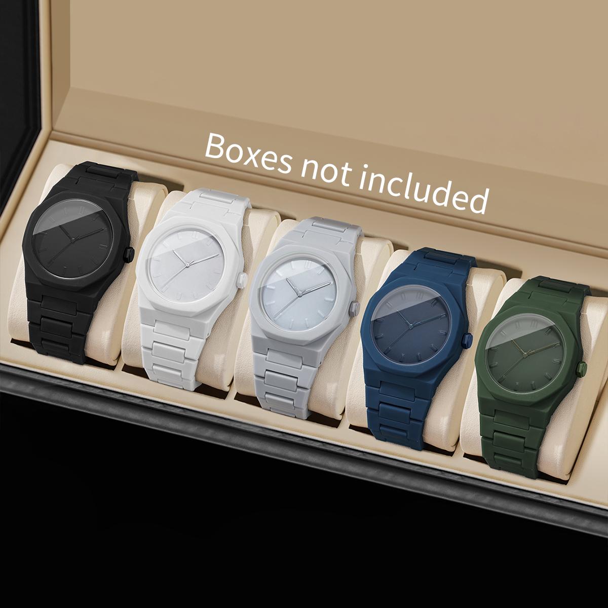 

1Pcs Men s Gift Watch Fashion Simple Scale Dial Handsome Classic Versatile Casual Trend Quartz Watch( Box Not Included)