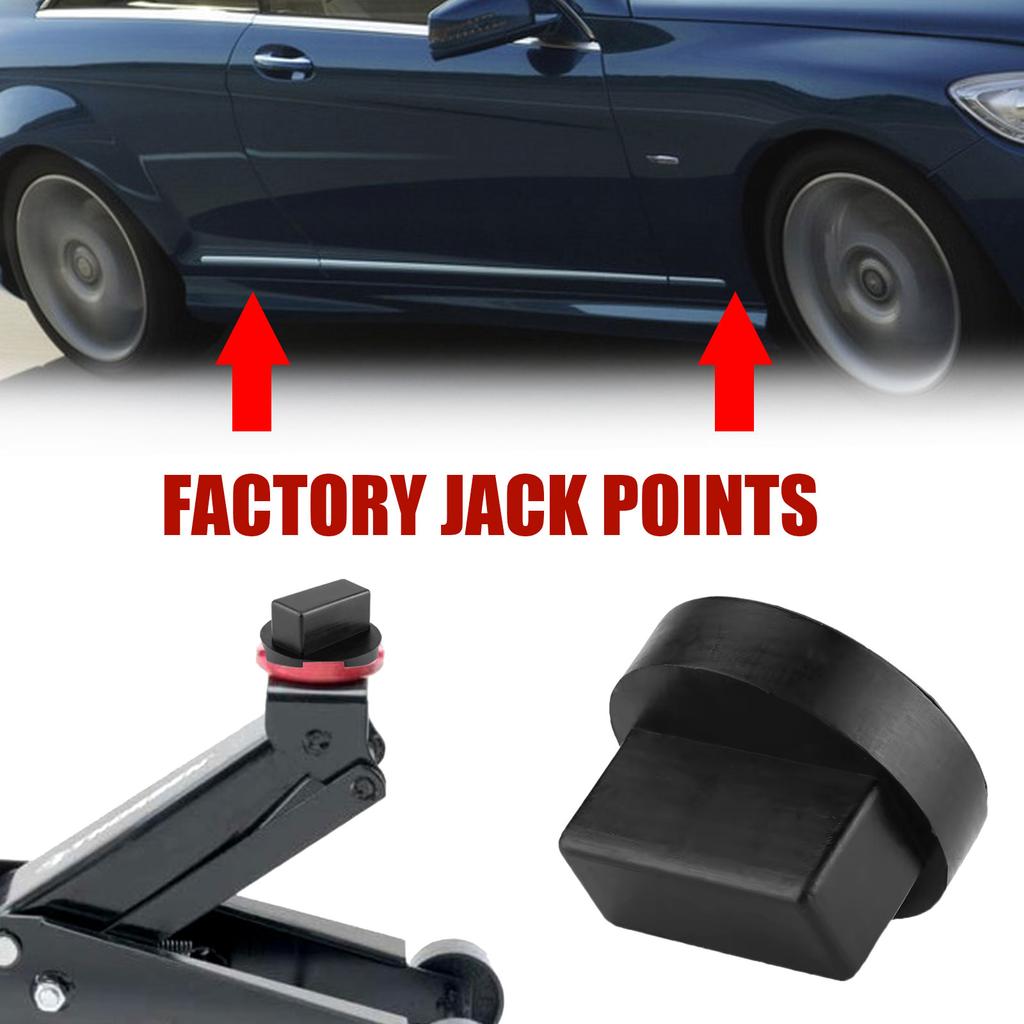 Rubber Slotted Frame Adapter Rubber Jacking Point Jack Pad for Mercedes Benz Car Jack Disk Pad Protector Tool Car Accessories