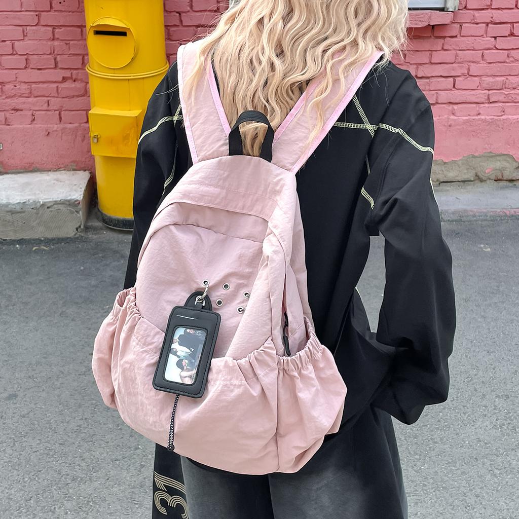 New ins design niche lightweight backpack versatile student schoolbag women's leisure simple commuter travel backpack