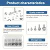 Hex Nuts and Bolt Set - 320 Pieces Durable M2 - M5 Metric Size Universal Hardware Kit for DIY Projects and Repairs