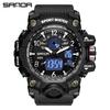 Sanda Youth Fashion Luminous Waterproof Shockproof Alarm Men's Watch