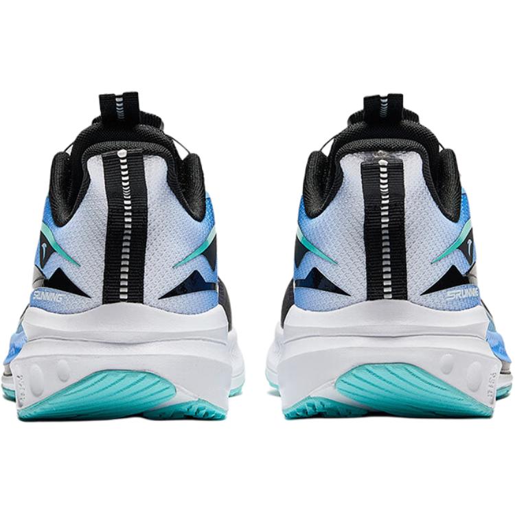 Anta Kids Fabric Comfortable Versatile Anti-Kick Shock Absorption Low-Top Running Shoes Kids Sneaker Black Blue 312445509N-3