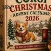Calendario de Adviento para Set con Calendario de Cuenta Atrás de Navidad de 24 Días para Niños Perro Adorno Acrílico Regalo Sorpresa