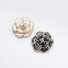Elegant Vintage Pearl & Black Rose Brooch for Oversized Sweaters