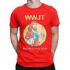 Men's T-Shirts What Would Jesus Throw Golf Disc Humerus Golfer Pure Cotton Tee Shirt Short Sleeve T Shirts Crew Neck Clothes