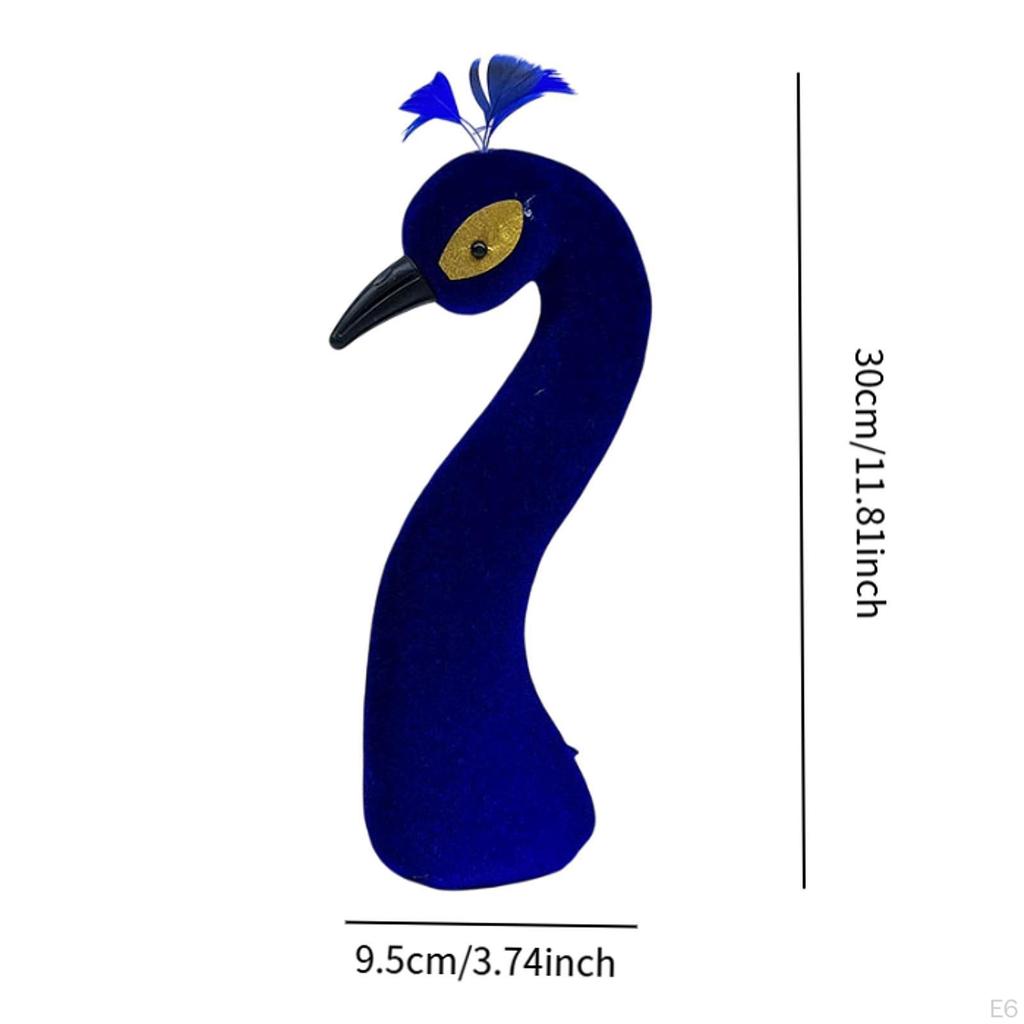 Dekorativer Pfauenkopf mit Blumendesign für besondere Anlässe