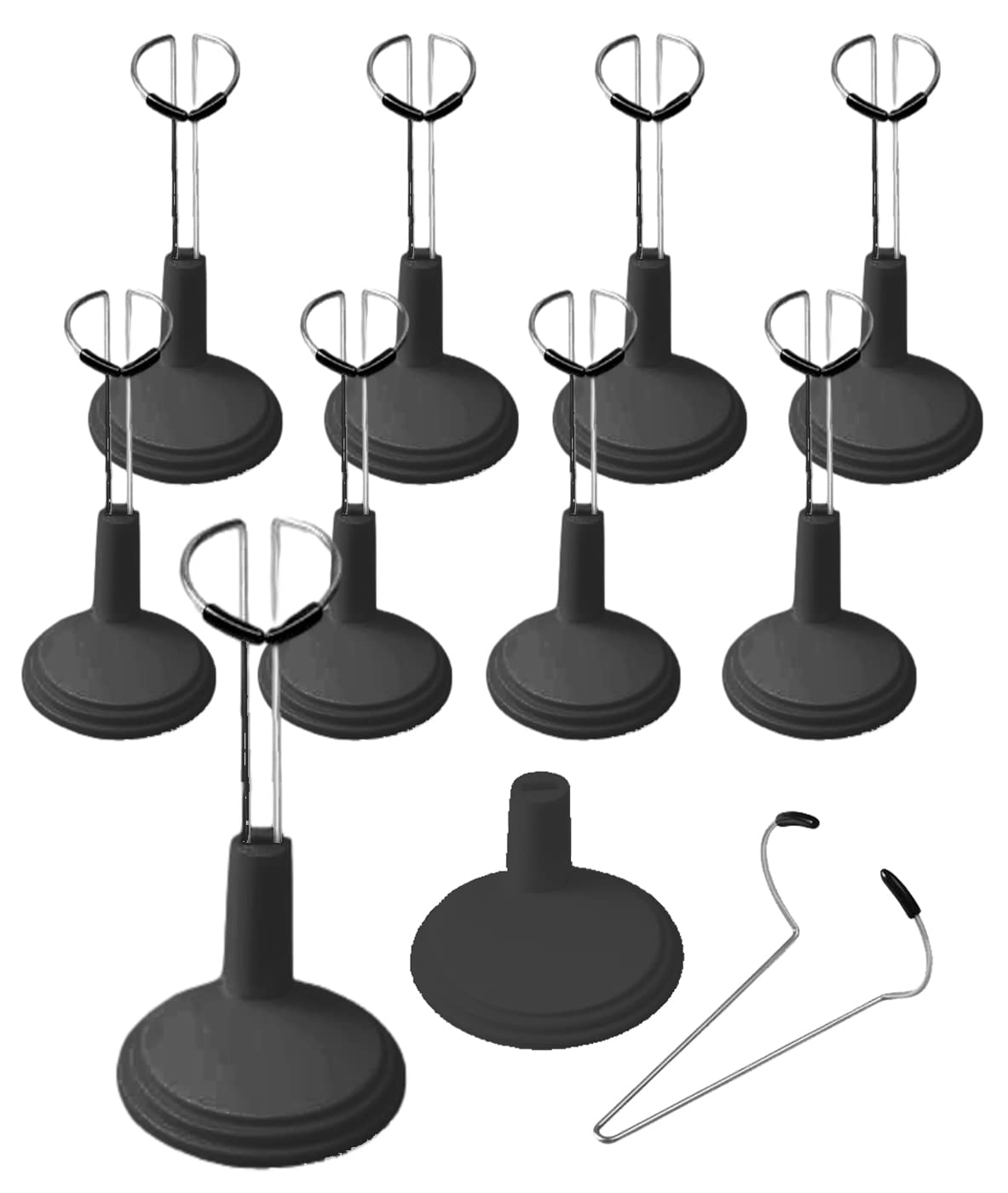 

Doll Set of Action Figure Display Stands S.fields.inc Stands, 10, (Black, 20cm) чёрный