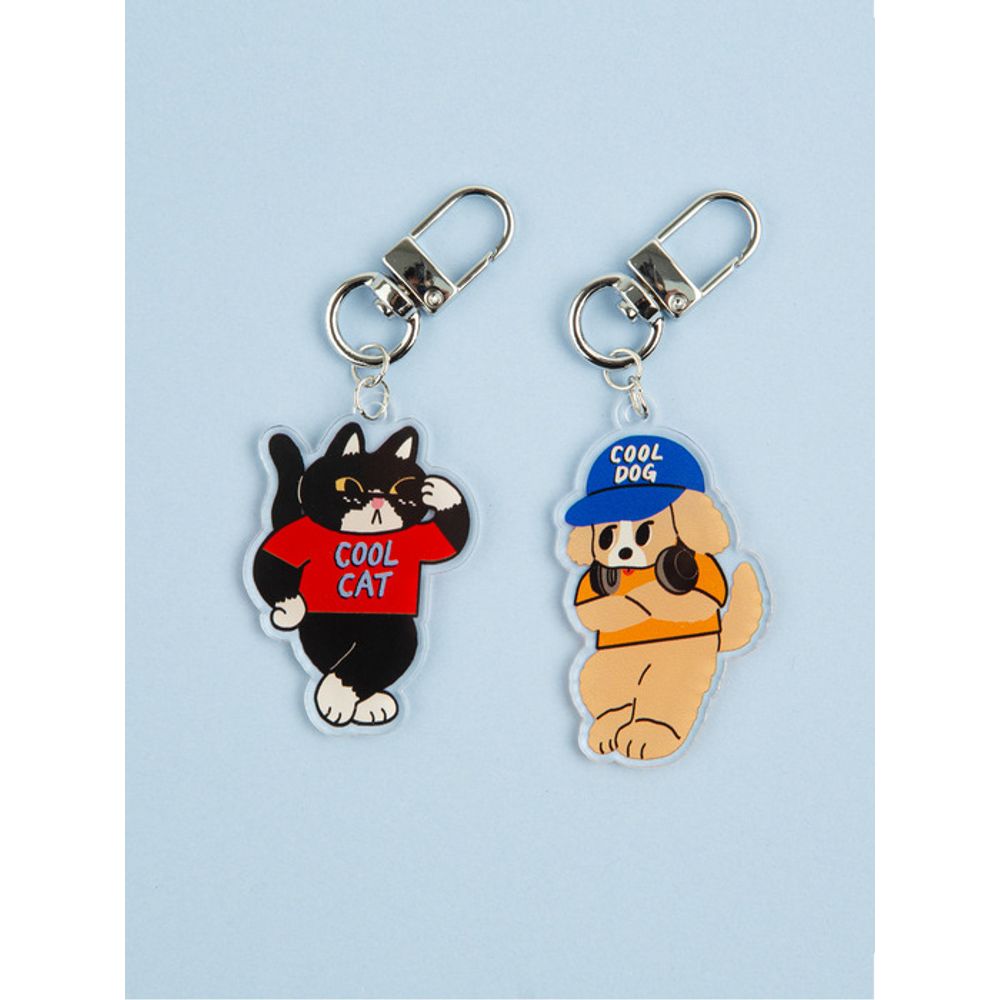 

ALL NEW FRAME Acrylic Keyring - Coolest COOL CAT