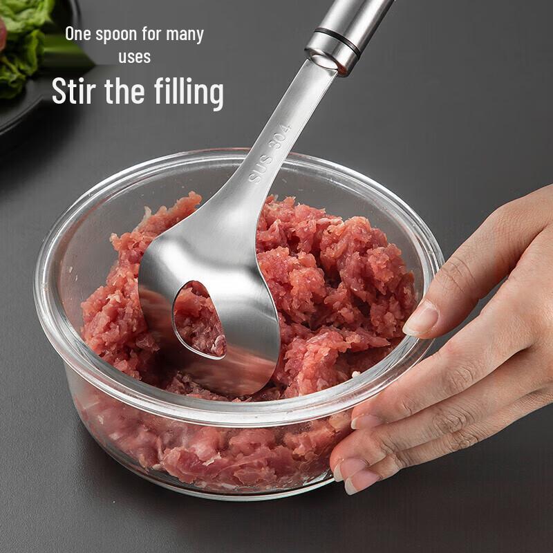 Beautiful Kitchen 304 Stainless Steel Meatball Maker Spoon