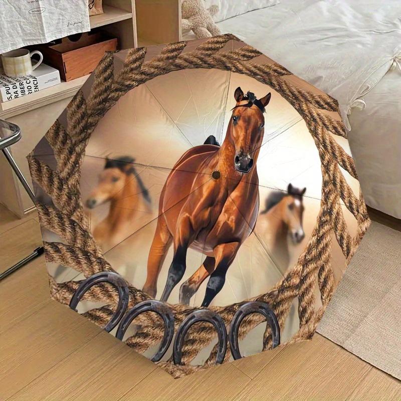 1pc Horse Rope Themed High-quality Umbrella,Automatic Opening and Closing Umbrella,Multi-functional Umbrella G0811319