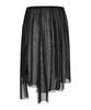 LALAFOX Mesh Layered Midi Skirt Black Br2Ws006