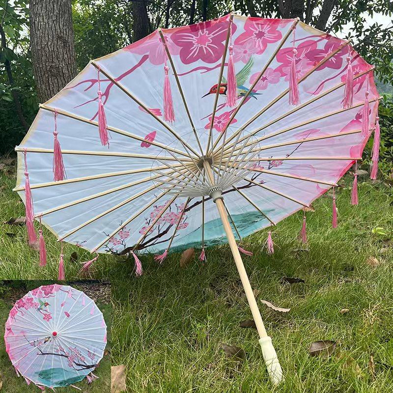 Parapluie en Papier Huilé Style Antique Chinois 82cm Parapluie Décoratif Multicolore pour Enfants Parapluie pour Costumes Photographie